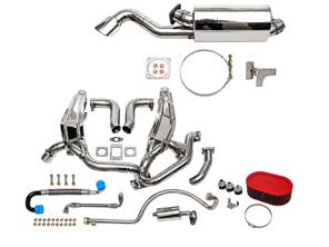 Sport Performance Package with Single Oval Outlet Tailpipe. Porsche 911 turbo Flatnose - 93011103806, 93021103301, 93021103304